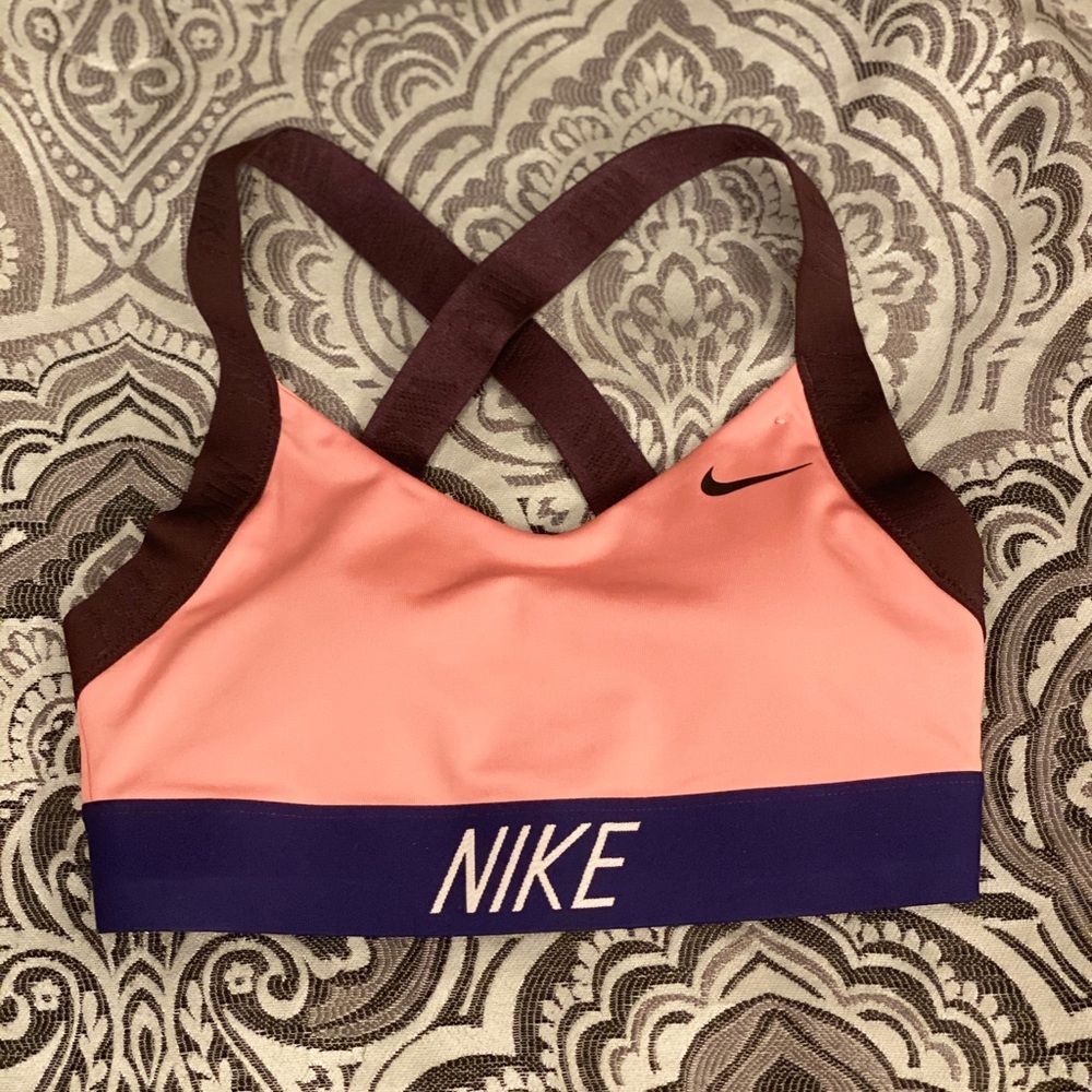 Nike Pink Padded Sports Bra